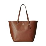 COACH Women’s Crossgrain Large Street Tote Saddle/Dark Saddle One Size