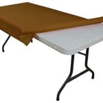Exquisite Premium Quality Plastic Table Cover Banquet Rolls 40″ X 300′ (Brown)