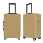 Washable Luggage Cover Spandex Suitcase Cover Protective Fits 19-32inch Luggage Zipper Carry On Covers Khaki