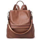 Women Backpack Purse Fashion Leather Large Travel Bag Ladies Shoulder Bags Brown