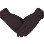 Homearda Women’s Touch Screen Gloves-Winter Warmer Sports Outdoor Cycling Windproof Texting Gloves (Brown)