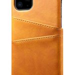 Wallet Case iPhone 11 Pro With Credit Card Holder Slim PU Leather Back Cover Protective Case for iPhone 11 Pro 5.8Inch 2019 – Light Brown
