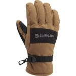 Carhartt Men’s W.p. Waterproof Insulated Work Glove, Brown/Black, Medium
