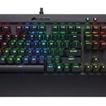 CORSAIR K70 Mechanical Gaming Keyboard – USB Passthrough & Media Controls – Tactile & Quiet – Cherry MX Brown (Renewed)
