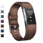 Wekin Replacement Bands Compatible with Charge 2, Adjustable Silicone Sport Accessory Wristband Straps for Charge 2 HR Fitness Tracker Small Large Women Men