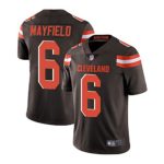 VF Cleveland Browns #6 Baker Mayfield Brown Home Limited Stitch Jersey