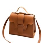 Messenger Bags for Women Thenlian Solid Crossbody Messenger Handbag Purse Totes Shoulder Bags(Free, Brown)