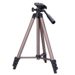 Hyx WT3130 Protable Camera Tripod Stand with Rocker Arm for DSLR Camera Camcorder, Brown Camera Parts Accessories (Color : Brown)