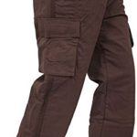 Newfacelook New Motorcycle Working Cargo Trousers Jeans Pants with Aramid Protective Lining D Brown