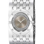 GUCCI Women’s YA112416 Twirl Brown Dial Watch