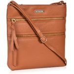 Crossbody Travel Bags for Women – Brown Genuine Leather Small Sling Bag, Multi-Pocket and Lightweight with Adjustable Shoulder Strap and Zipper