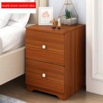 Bedroom BedSide Table with 2 Drawer, Mid-Century Nightstand & Livingroom End Table, Nightstand Lamp Desk for Bedroom – Sturdy and Easy Assembly, 15.7×10.8 ×23.6 in, Brown