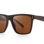 MERRY’S Polarized Sunglasses Men Women Retro Brand Sun Glasses UV 400 (Brown, 52)