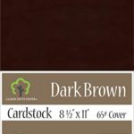 Dark Brown Cardstock – 8.5 x 11 inch – 65Lb Cover – 50 Sheets