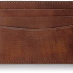Amazon Essentials Men’s RFID Blocking Slim Card Carrier Wallet, Brown, One Size