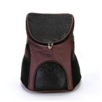 Pet Dog Carrier Cat Outdoor Travel Carrier Packbag Portable Double Shoulder Backpack Bag Mesh SuppliesRemovable (Color : Brown)