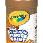 Crayola; Washable Fingerpaint; Art Tools; 32-Ounce Plastic Squeeze Bottle; Bright, Bold Colors; Brown
