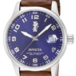 Invicta Men’s 15254 I-Force Stainless Steel Watch With Brown Leather Band