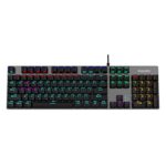 Philips Wired Mechanical RGB Gaming Keyboard | 16 Ambiglow Chroma FX & Customizable Key Light Maps | Anti-Ghosting, N-Key Rollover | Quick-Trigger, Soft-Click Philips-Brown Switches (SPK8404)
