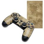 kwmobile Skin for Playstation 4 / PS4 Pro Controller (Gen 1/2) – Vinyl Decal Sticker Set for Controller Gamepad Joypad with Design – Brown / Light Brown