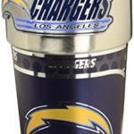 Great American Products NFL Metallic Travel Tumbler, Stainless Steel and Black Vinyl, 16-Ounce