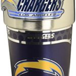Great American Products NFL Metallic Travel Tumbler, Stainless Steel and Black Vinyl, 16-Ounce