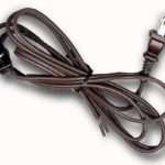 National Artcraft Lamp Cord w/Rotary Switch & Stripped Ends Ready for Wiring, 6 ft. Brown