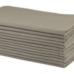 Cotton Craft – Dinner Napkins, 12 Pack Oversized Dinner Napkins 20×20 Stone, 100% Cotton, Tailored with Mitered corners and a generous hem, Napkins are 38% larger than standard size napkins