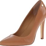 Calvin Klein Women’s Brady Platform Pump, Caramel, 9