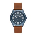Skechers Men’s Cordary Quartz Watch with Leather Strap, Brown, 22 (Model: SR5126)
