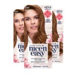 Clairol Nice’n Easy Permanent Hair Color, 6W Light Mocha Brown, 3 Count