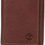 Timberland Men’s Genuine Leather RFID Blocking Trifold Security Wallet, Brown, One Size