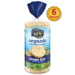 Lundberg Organic Brown Rice Cakes, Lightly Salted, 8.5oz (6 Count), Gluten-Free, Vegan, USDA Certified Organic, Non-GMO Verified, Kosher, Whole Grain Brown Rice