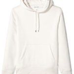 Amazon Essentials Men’s Standard Hooded Fleece Sweatshirt, Oatmeal Heather, Medium