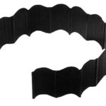 Suncast Resin Quick Edge No Dig Decorative Landscape Border – Interlocking Edging & Curved Borders for Lawn, Garden, & Flower Bed – Forty 6″ Sections – Black Vinyl