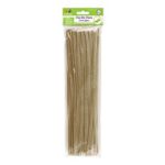 Krafty Kids GC024A, Chenille Stems, Pipe Cleaners, 6mm by 12in, Beige, 40-Piece, 12″