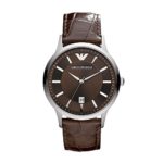 Emporio Armani Men’s AR2413 Dress Brown Leather Watch
