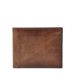 Fossil Men’s International Combination Wallet, Brown, One Size
