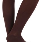 +MD 3 Pairs Bamboo Compression Socks 8-15mmHg for Women & Men Moisture Wicking Support Stockings for Airplane Flights, Travel, Nurses, Edema 10-13 Brown