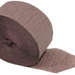 Special Edition Crepe Paper Streamer Party Rolls (Darkwood Brown, 2 Rolls), 145 FEET Total, Made in USA