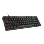 DREVO Calibur V2 RGB 60% Wired Mechanical Gaming Keyboard, 71-Key Small Compact, Work for PC/Mac, Detachable USB Type-C, Outemu Brown Switch, Black