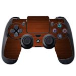 Wooden Solid Dark Brown Color Background Vinyl Decal Sticker Skin by Trendy Accessories for PS4 DualShock4 Controller
