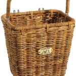 Nantucket Bicycle Basket Co. Cisco Pannier Basket with Hooks, Honey