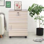 Bedside Cabinet Chest of Drawers, 2 Drawer With Smooth Handles and Runners, Unique Anti-Bowing Drawer Support, Accent Table For Bedroom Furniture – White Maple 23.6 x 17.9 x 5.1 inches
