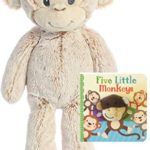 ebba Cuddler Marlow Monkey 14″, Light Brown Cuddler Marlow Monkey 14″ Gift Set