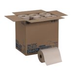 Pacific Blue Basic Recycled Paper Towel Roll (Previously branded Envision) by GP PRO (Georgia-Pacific), Brown, 26401, 350 Feet Per Roll, 12 Rolls Per Case