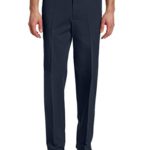 Haggar Men’s Work To Weekend Hidden Expandable Waist No Iron Plain Front Pant