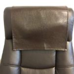 LUVFABRICS Furniture Protector, Recliner, Head Rest, Sofa, Love seat, Leather Protector, Computer Chair, Couch, Faux Leather Vinyl, Suede Backing (Light Brown Houston, 18 X 20 (Set of 2))