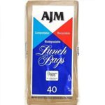 6 Packs (240 Counts) AJM Brown Paper Lunch Bag Recyclable Biodegradable