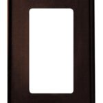 Leviton 80401 1-Gang Decora/GFCI Device Decora Wallplate, Standard Size, Thermoset, Device Mount, Brown
